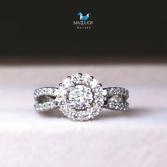 Women's ring – CZ in 925 silver by Madduck Jewels