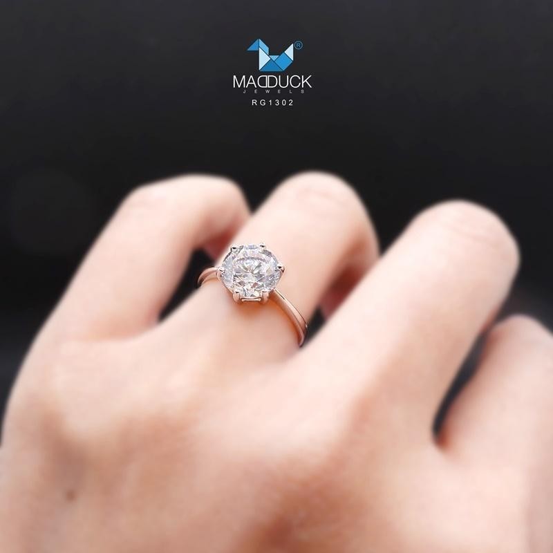 Women's ring – CZ in 925 silver by Madduck Jewels