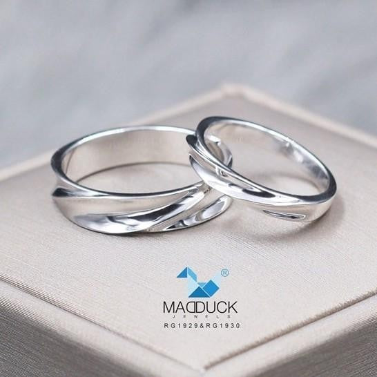 Couple ring set – CZ in 925 silver by Madduck Jewels