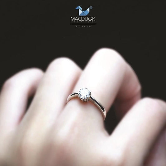 Women's ring – CZ in 925 silver by Madduck Jewels