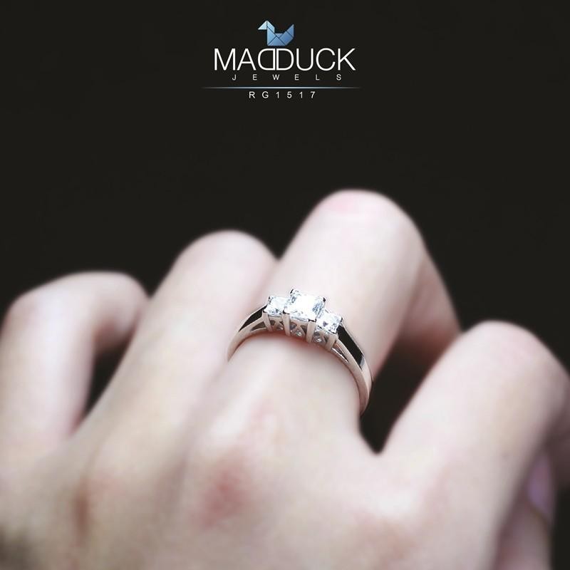 Women's ring – CZ in 925 silver by Madduck Jewels