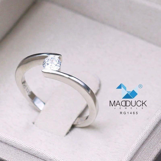 Women's ring – CZ in 925 silver by Madduck Jewels