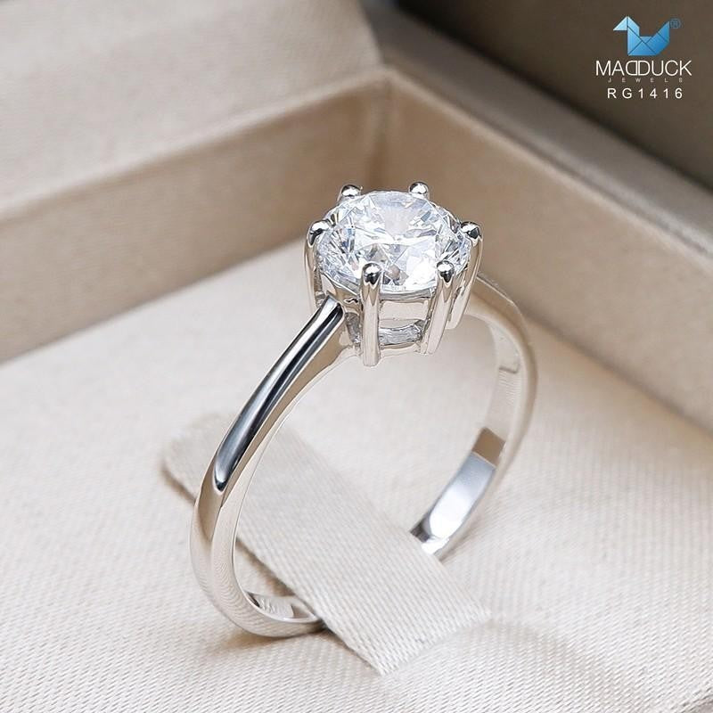 Couple ring set – CZ in 925 silver by Madduck Jewels