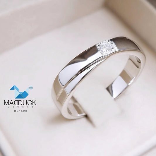Men's ring – CZ in 925 silver by Madduck Jewels