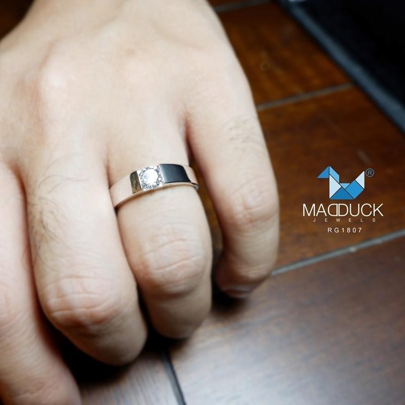 Couple ring set – CZ in 925 silver by Madduck Jewels