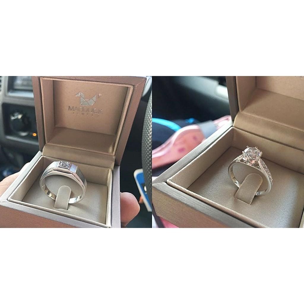 Couple ring set – CZ in 925 silver by Madduck Jewels