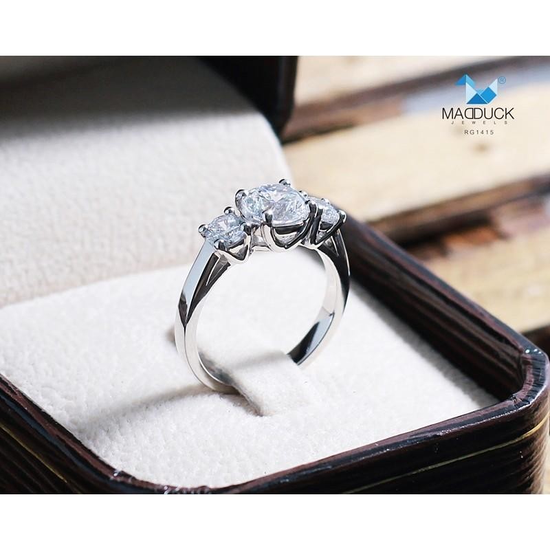 Couple ring set – CZ in 925 silver by Madduck Jewels