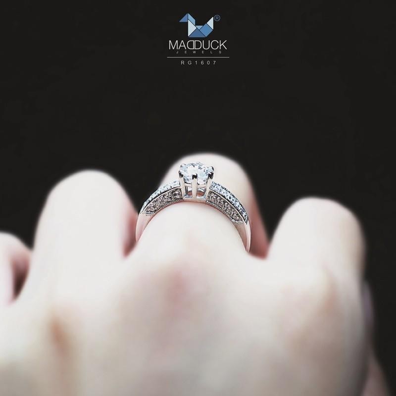 Couple ring set – CZ in 925 silver by Madduck Jewels