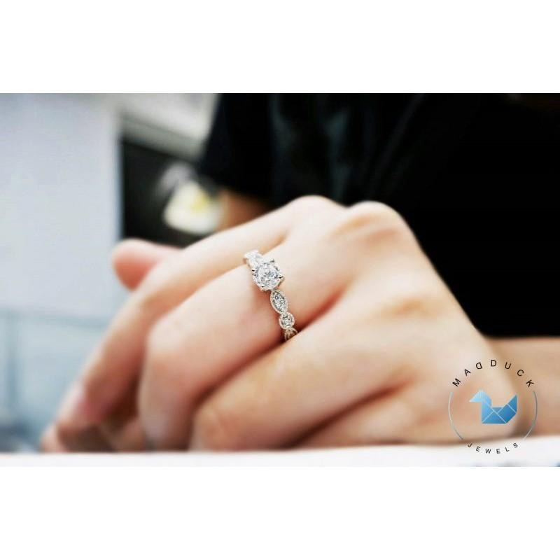 Women's ring – CZ in 925 silver by Madduck Jewels