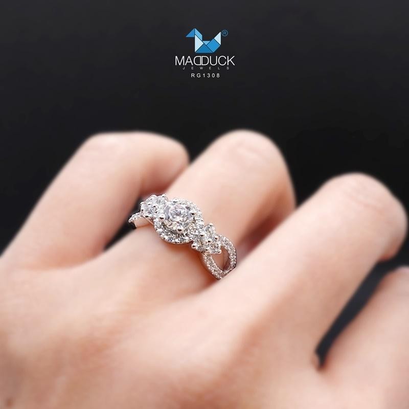 Women's ring – CZ in 925 silver by Madduck Jewels