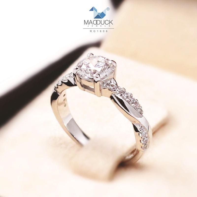Couple ring set – CZ in 925 silver by Madduck Jewels