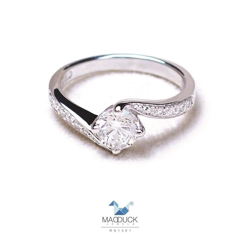 Couple ring set – CZ in 925 silver by Madduck Jewels