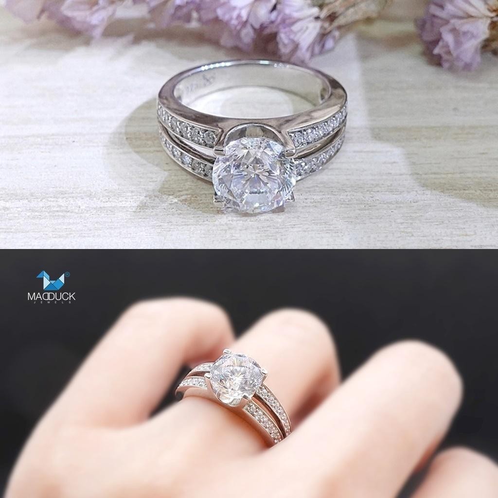 Women's ring – CZ in 925 silver by Madduck Jewels