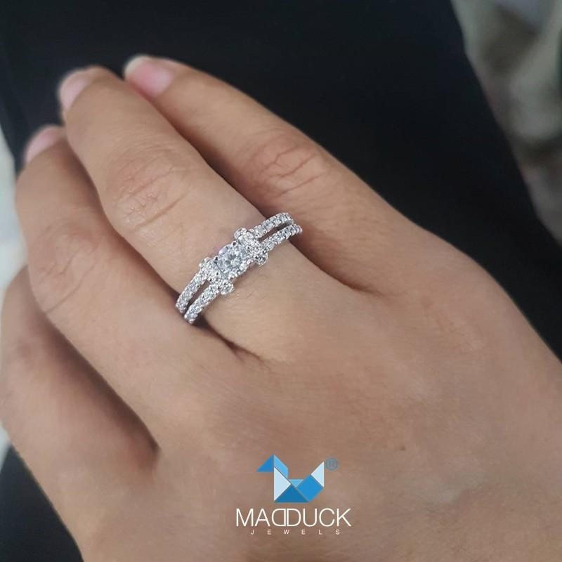 Women's ring – CZ in 925 silver by Madduck Jewels