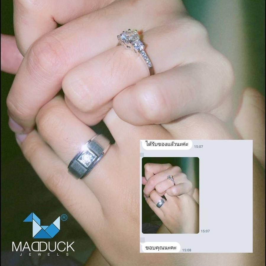 Couple ring set – CZ in 925 silver by Madduck Jewels