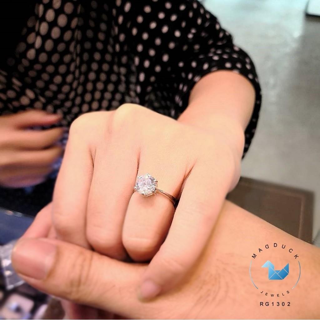 Couple ring set – CZ in 925 silver by Madduck Jewels