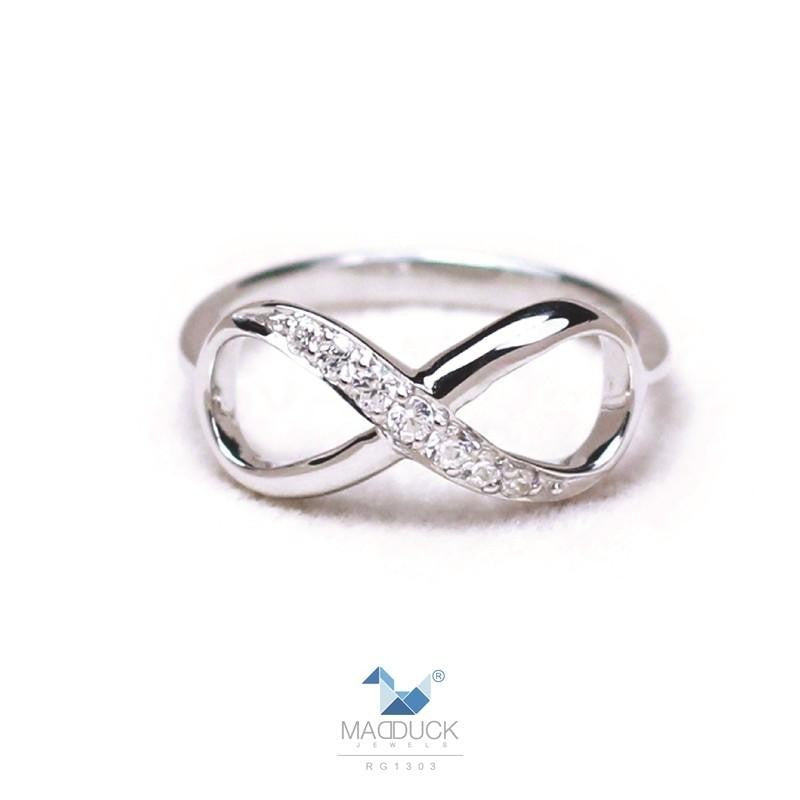 Couple ring set – CZ in 925 silver by Madduck Jewels