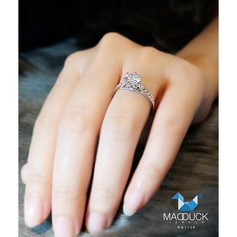 Couple ring set – CZ in 925 silver by Madduck Jewels