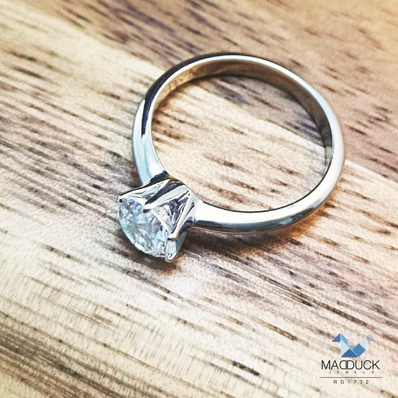 Women's ring – CZ in 925 silver by Madduck Jewels