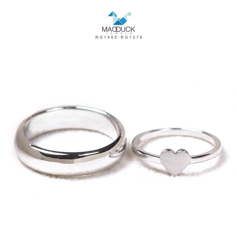 Couple ring set – CZ in 925 silver by Madduck Jewels