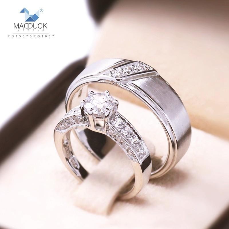 Couple ring set – CZ in 925 silver by Madduck Jewels