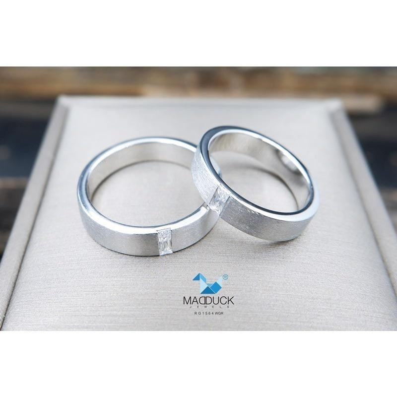 Couple ring set – CZ in 925 silver by Madduck Jewels