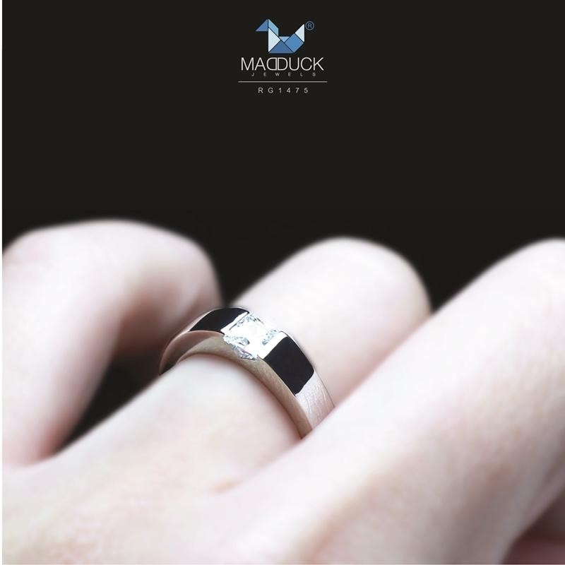 Couple ring set – CZ in 925 silver by Madduck Jewels