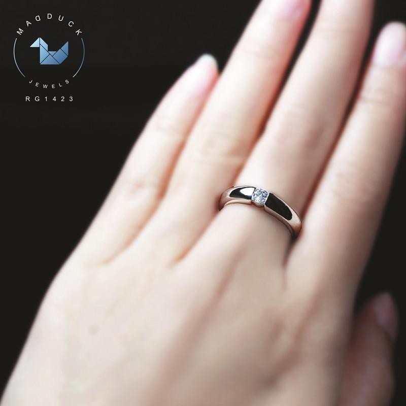 Couple ring set – CZ in 925 silver by Madduck Jewels