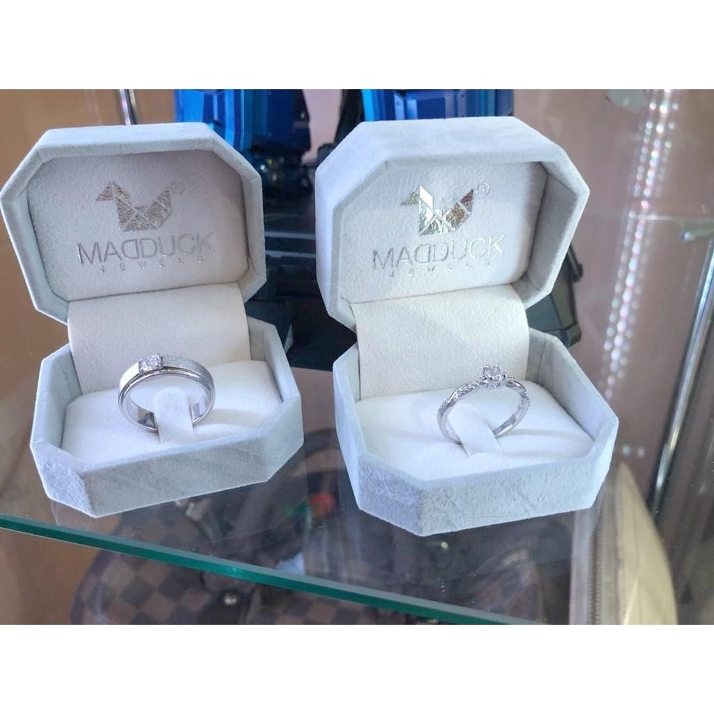 Couple ring set – CZ in 925 silver by Madduck Jewels