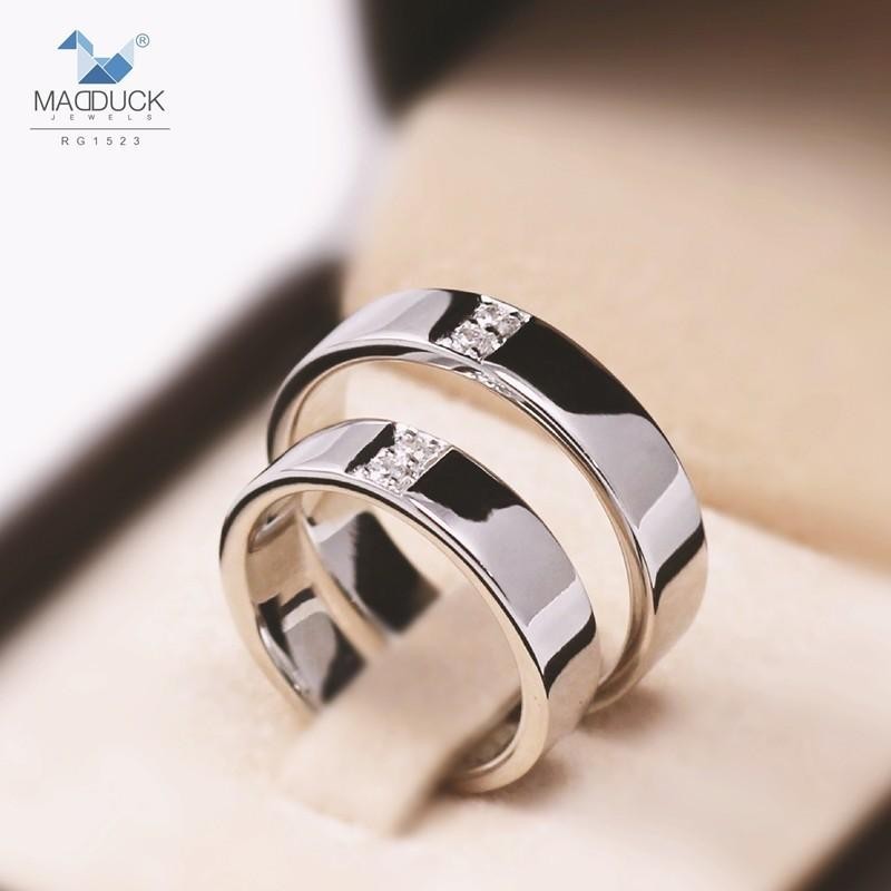 Couple ring set – CZ in 925 silver by Madduck Jewels