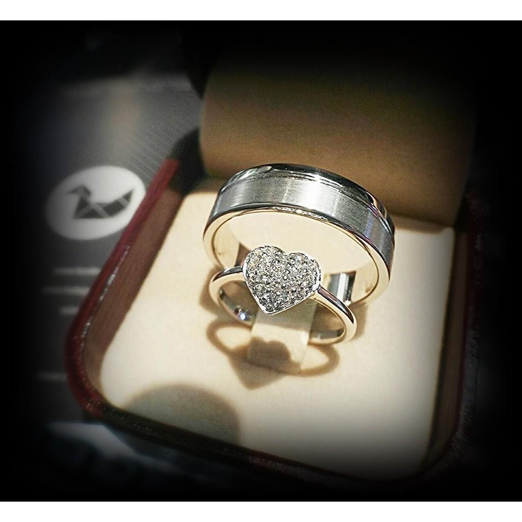 Couple ring set – CZ in 925 silver by Madduck Jewels