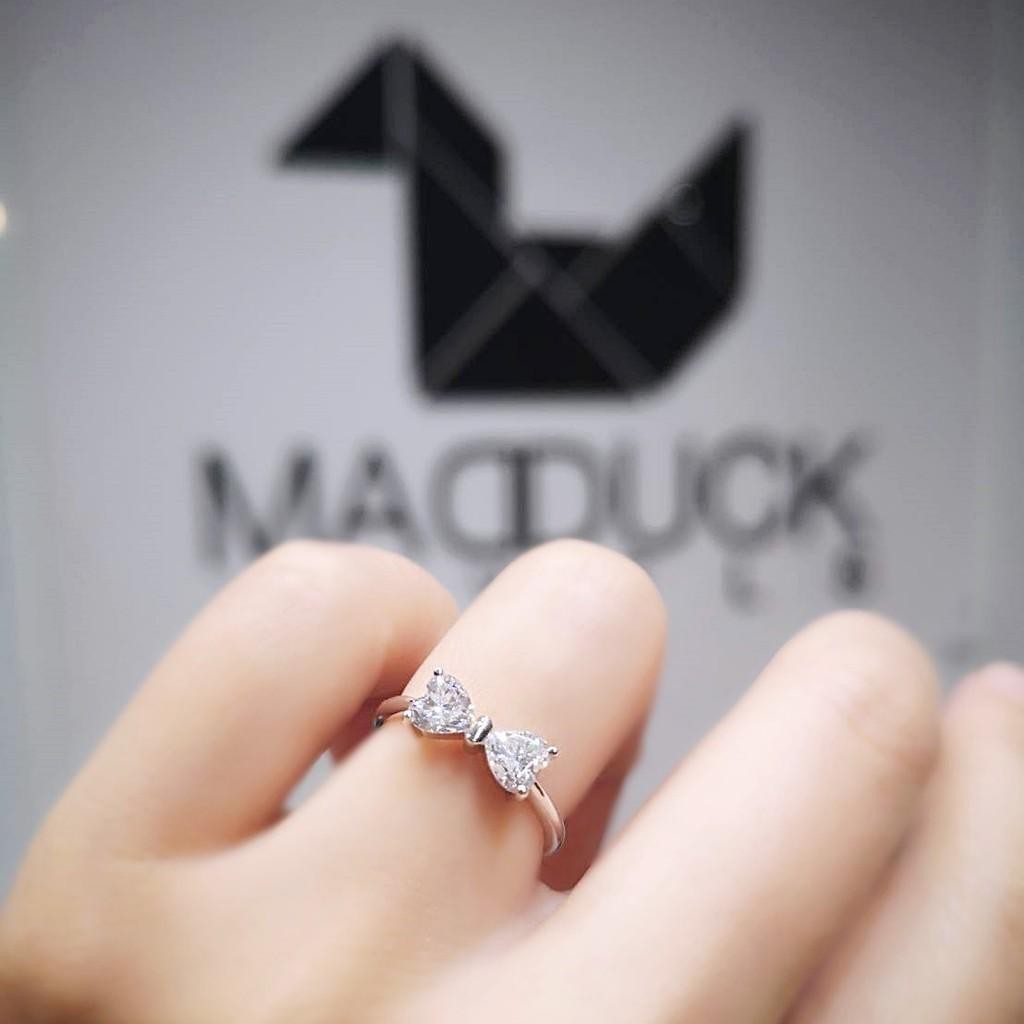 Couple ring set – CZ in 925 silver by Madduck Jewels
