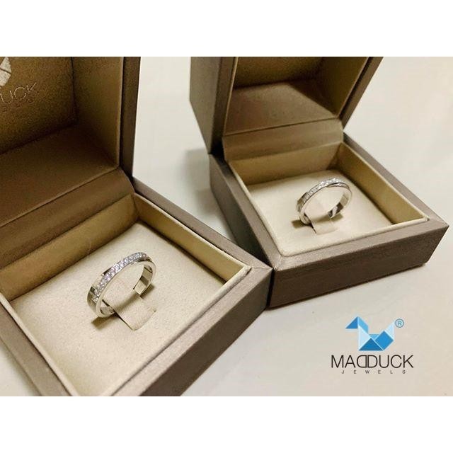 Couple ring set – CZ in 925 silver by Madduck Jewels
