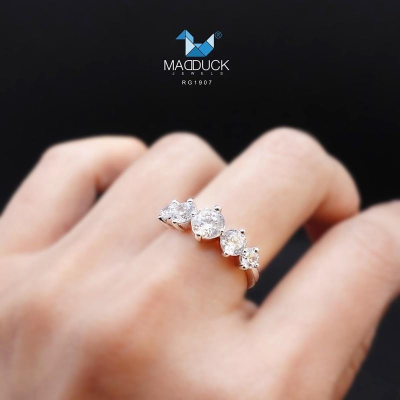 Women's ring – CZ in 925 silver by Madduck Jewels
