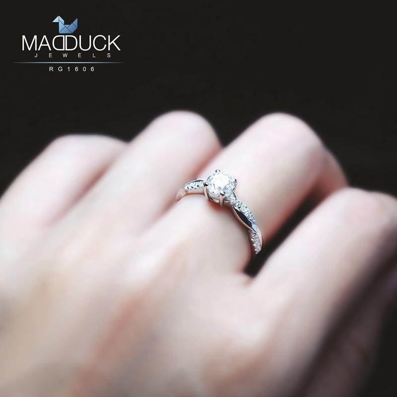 Couple ring set – CZ in 925 silver by Madduck Jewels
