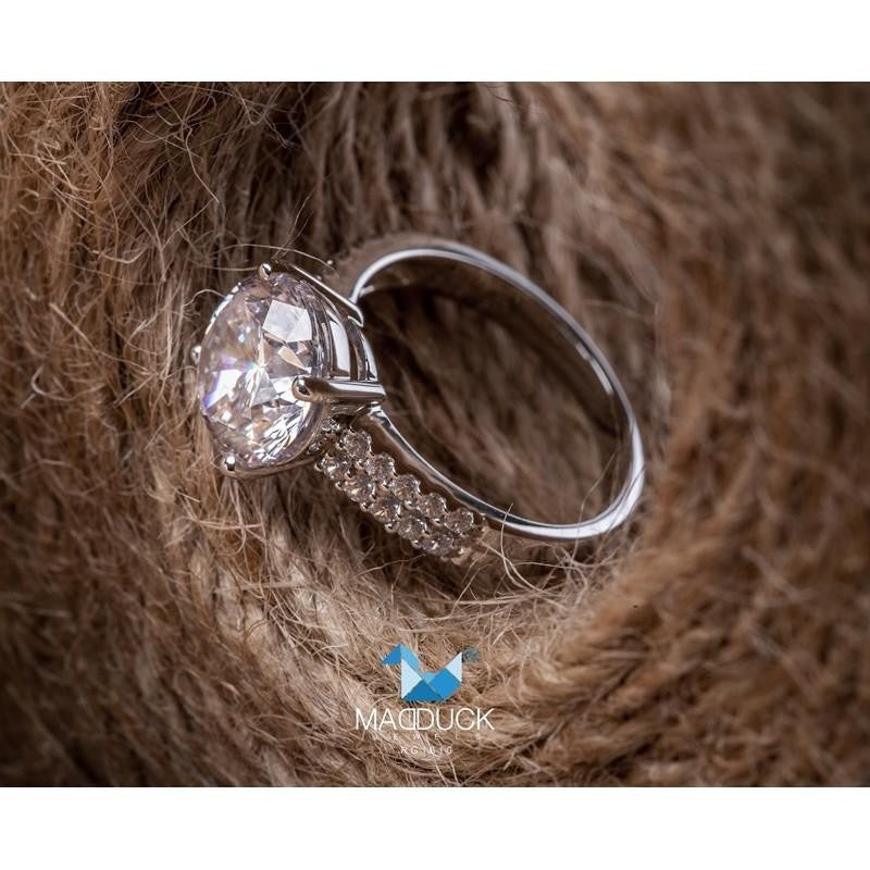 Women's ring – CZ in 925 silver by Madduck Jewels
