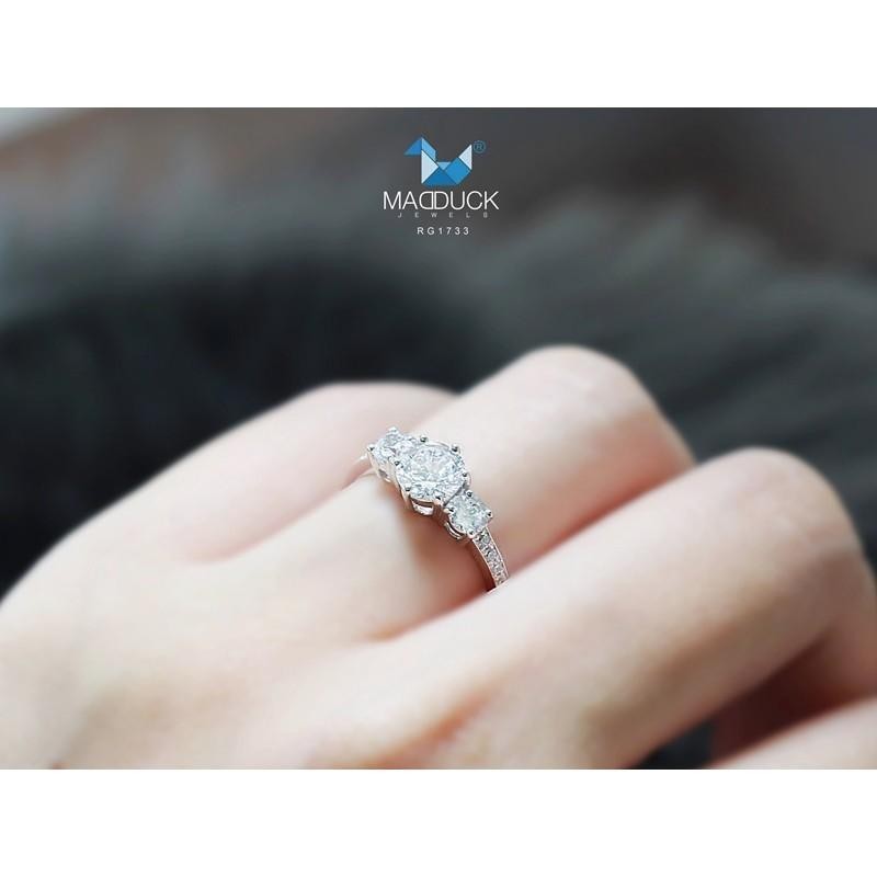 Couple ring set – CZ in 925 silver by Madduck Jewels