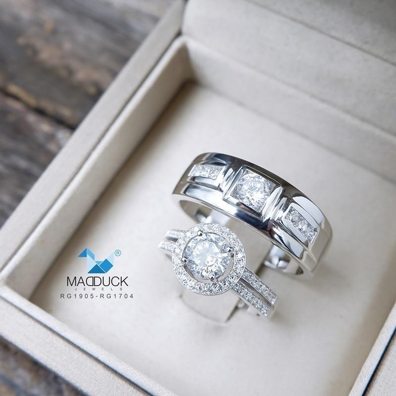 Couple ring set – CZ in 925 silver by Madduck Jewels