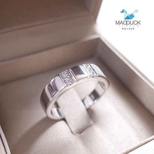 Men's ring – CZ in 925 silver by Madduck Jewels