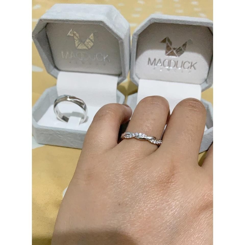 Couple ring set – CZ in 925 silver by Madduck Jewels