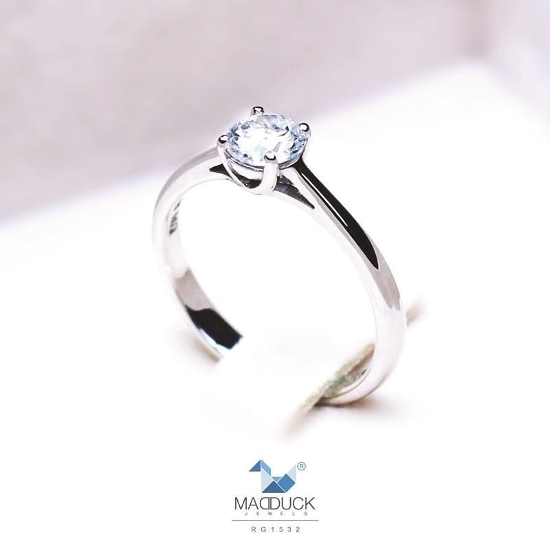 Couple ring set – CZ in 925 silver by Madduck Jewels