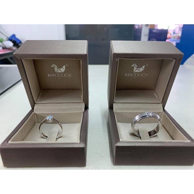 Couple ring set – CZ in 925 silver by Madduck Jewels