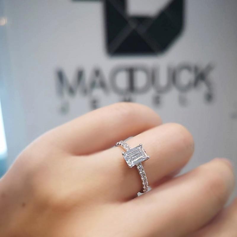 Couple ring set – CZ in 925 silver by Madduck Jewels