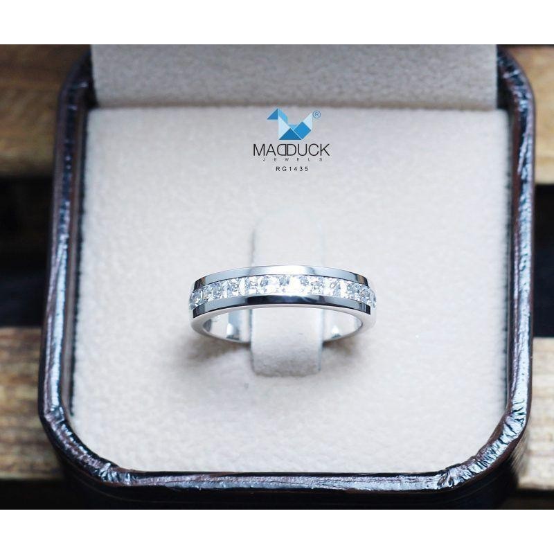 Unisex / male / female ring – CZ in 925 silver by Madduck Jewels
