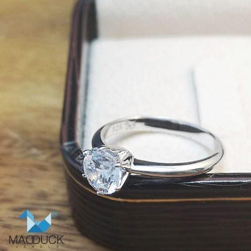 Women's ring – CZ in 925 silver by Madduck Jewels