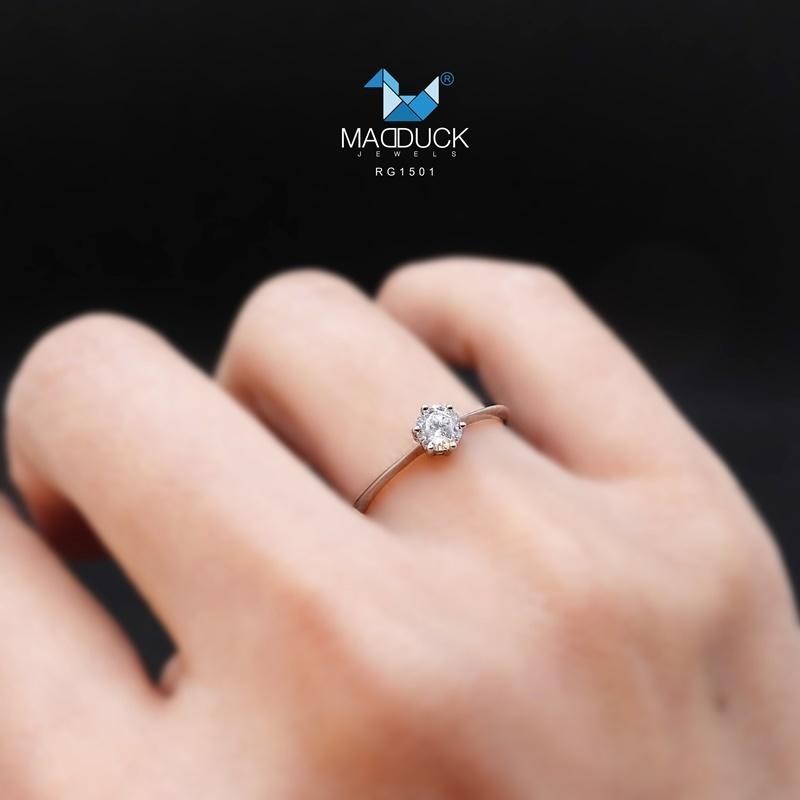 Women's ring – CZ in 925 silver by Madduck Jewels