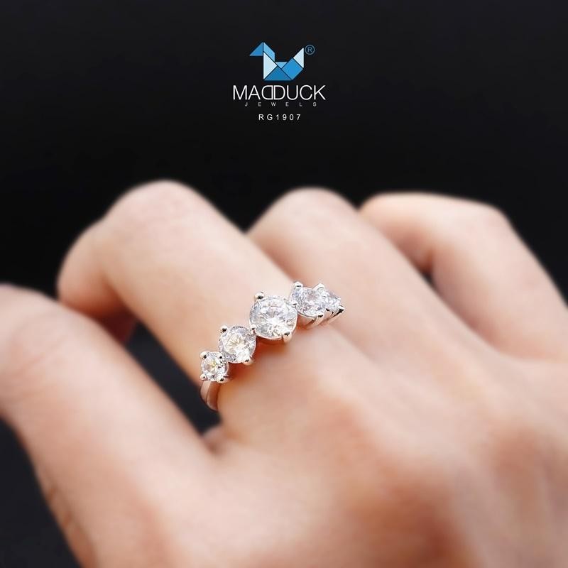Women's ring – CZ in 925 silver by Madduck Jewels
