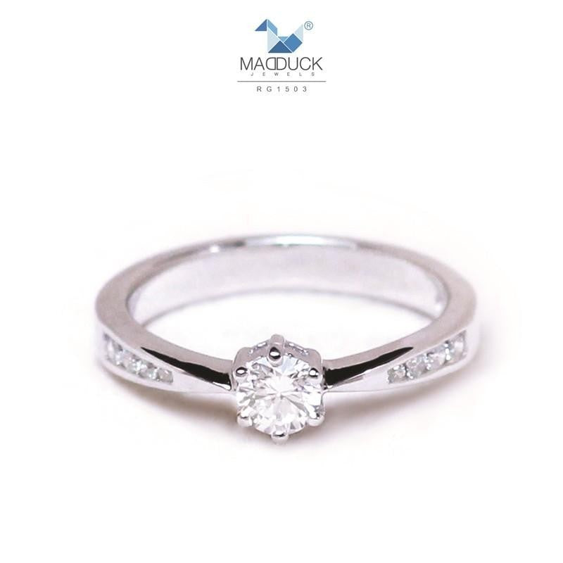 Couple ring set – CZ in 925 silver by Madduck Jewels