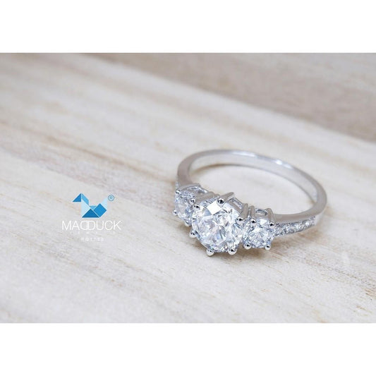 Women's ring – CZ in 925 silver by Madduck Jewels