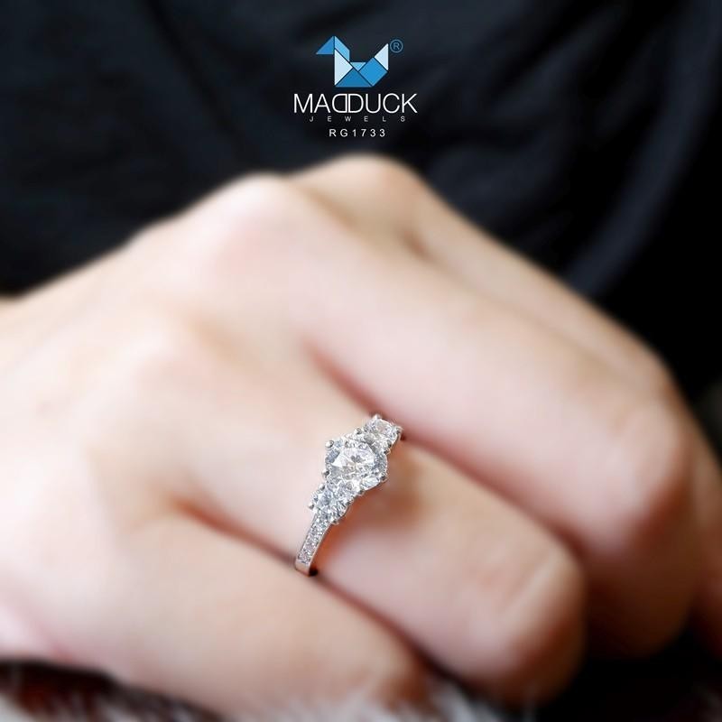 Women's ring – CZ in 925 silver by Madduck Jewels